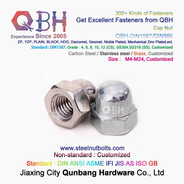 QBH Cold Forging Cl 4/6/8/10/12 Carbon Stainless Steel Domed Cover Cap Acorn
