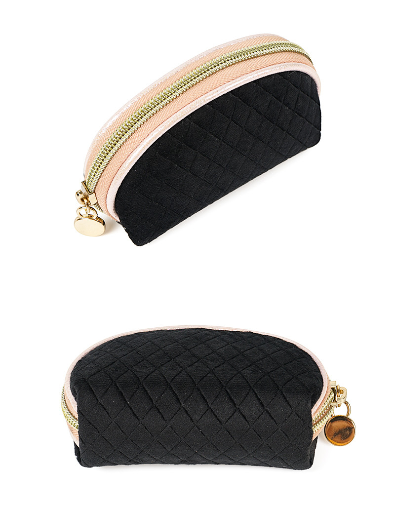 Shell Shape Velvet Cosmetic Toiletry Bag For Girls