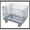 Buy cheap Wire Mesh Warehouse Storage Steel Pallet Cages Heavy Duty 1000kg Capacity from wholesalers