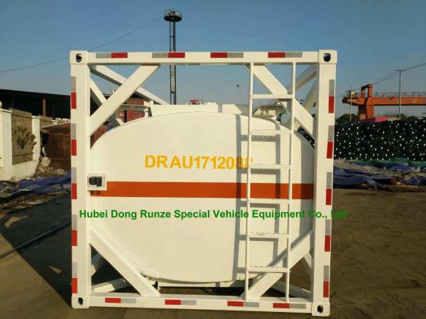 Buy cheap Chemical 20ft Tank Container For High Corrosive Hydrochloric Acid , Sodium Hypochlorite from wholesalers