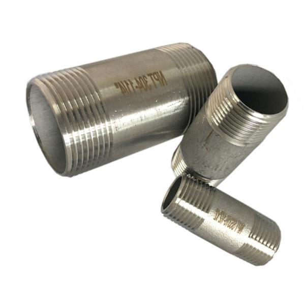 Buy cheap Long Barrel Welded Carbon Steel Nipples With NPT Threaded End from wholesalers