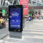 55 65 Inch Waterproof Advertising Screen Digital Signage Kiosk Outdoor LCD