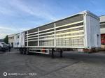 Steel 3 Axles Side PVC Curtain Box Structured Truck Head Towing Cargo Curtain
