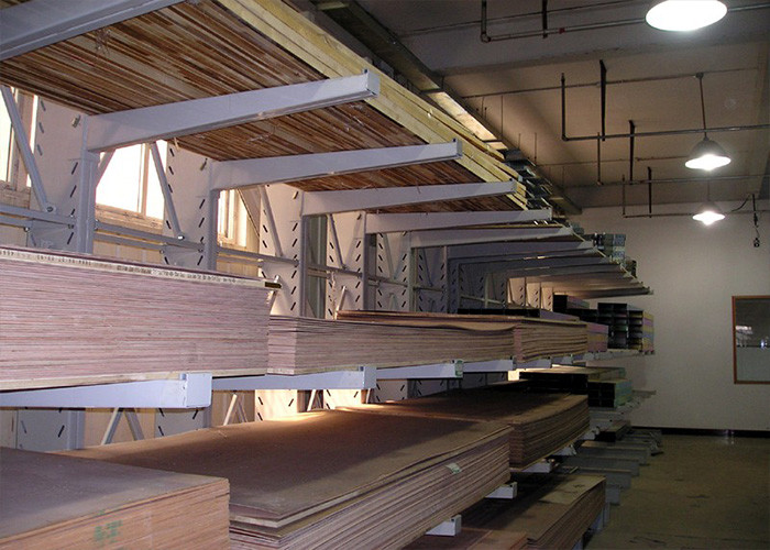 Steel Cantilever Storage Rack System , Industrial Cantilever Metal Rack