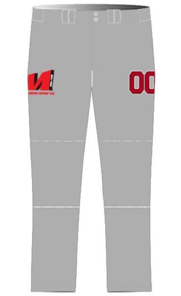 Buy cheap Custom M Size Baseball Teamwear Long Pants Machine Wash from wholesalers