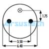 Buy cheap 2B9-250 Goodyear Air Spring Bellows NO. 578-92-3-206 W013586943 Firestone Airbag Isolators from wholesalers
