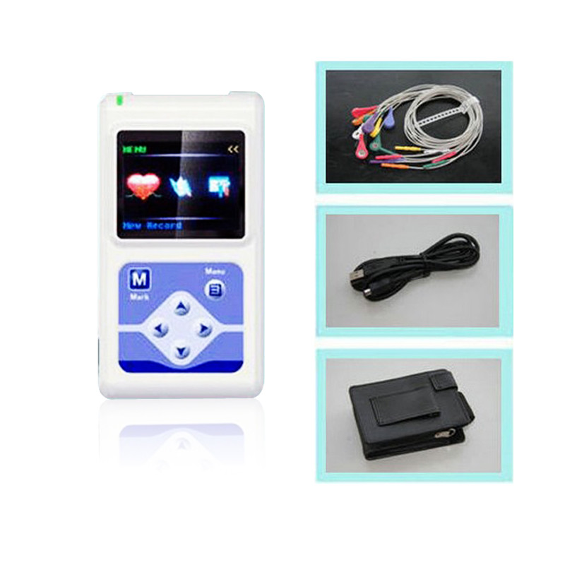 CE FDA TLC5000 Portable Patient Monitor 12 channels ECG Holter Machine for Family