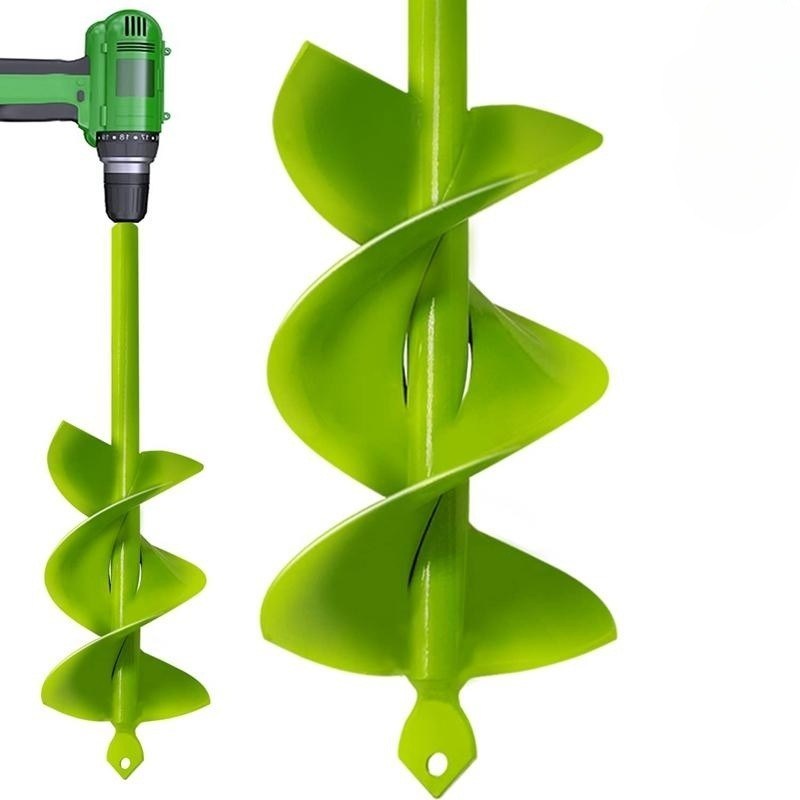 Custom Spiral Drill Bit Garden Earth Auger Screw Flower Planting Hole Digger