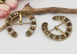 Charm Glass Drill Metal Shoe Buckles For Bridal Wedding Shoes Decorative