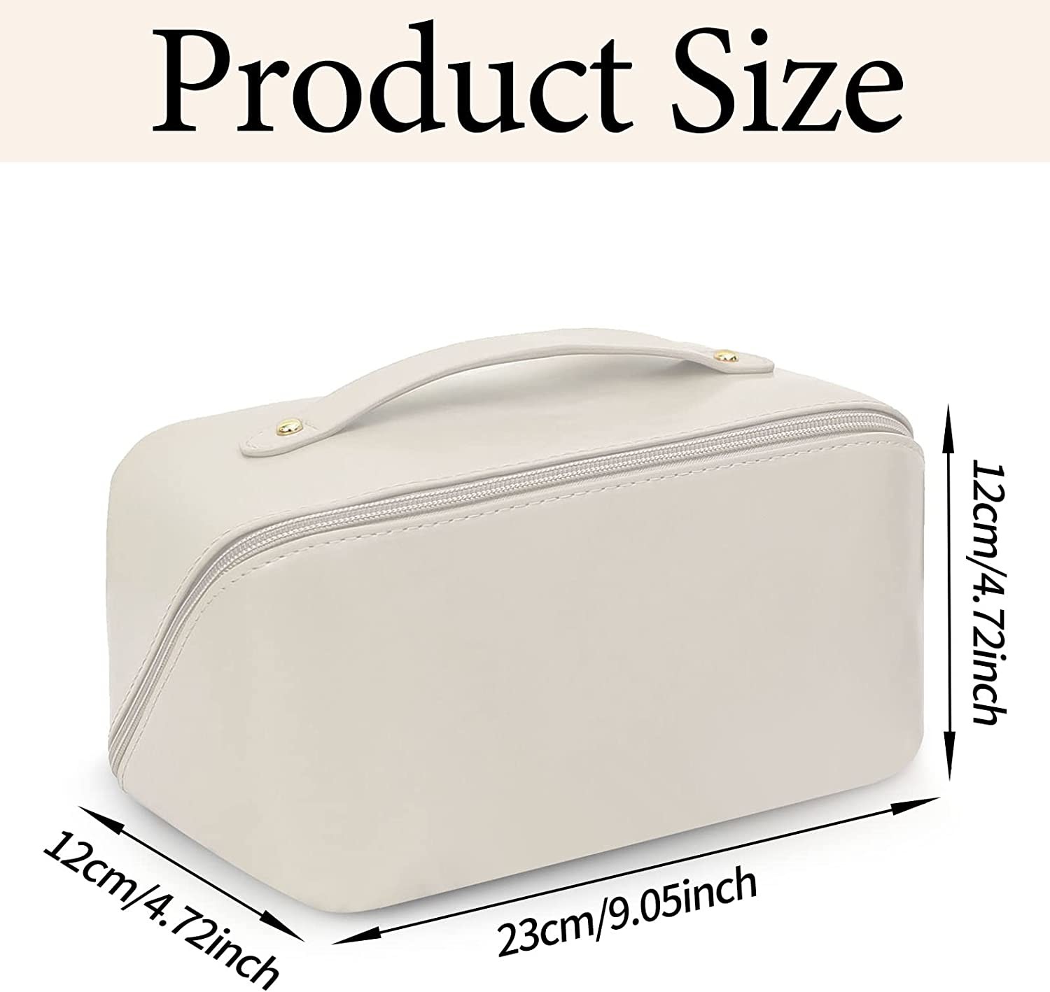 Multifunctional Makeup Bags Waterproof Portable With Handle And Divider