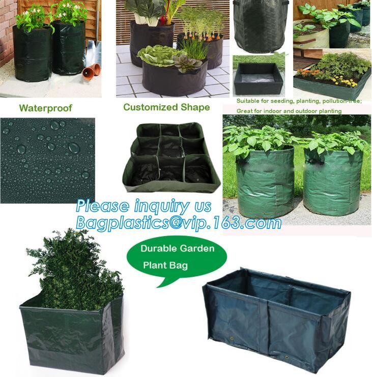 folding retain moisture, indoor outdoor high quality hanging flower bags,4 Pockets Permeable Non-woven fabric 26x65cmx1m