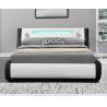 Buy cheap Modern LED Upholstered Bed Queen Size Platform Bed Frame With Speakers from wholesalers