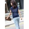 Buy cheap Crochet sweater, hand knitted, Women's Hollow Crochet sweater short-sleeved Batwing sleeve Pullovers from wholesalers