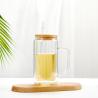 Buy cheap Drop Resistance Clear Glass Water Bottle Household Borosilicate Glass Coffee Tumbler With Straw Large Capacity 8*15cm Customized Acceptable from wholesalers