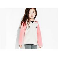 Buy cheap Small Collor Girls Hooded Sweatshirt , Kids Girls Zip Up Hoodie OEM Avaliable product