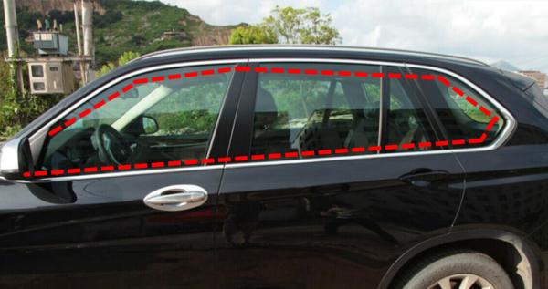 Quality Export BMW Car Accessories Stainless Steel Whole Window Molding For X5 2014 2015 for sale