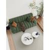 Buy cheap Knitted Modern Fabric Sofa Set Ergonomic Cloth Green 3 Seater Fabric Sofa from wholesalers
