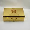 Buy cheap Hinged Wood Luxury Gift Boxes 300g Golden Handle Packaging For Health Care from wholesalers