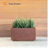 Buy cheap 90*25*25cm Geometric Rectangular Metal Planter Box Corten Steel from wholesalers