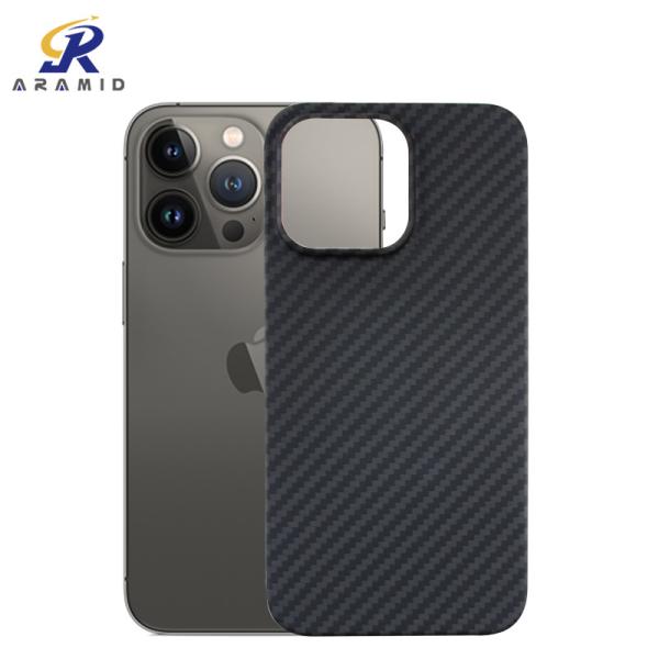 Buy cheap Accurate Design Crater Protection Aramid Fiber Kevlar Phone Case For iPhone 13 Pro from wholesalers