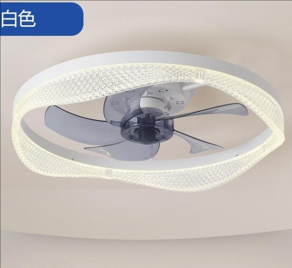 Scandinavian Bedroom Ceiling Fan Light LED 60W Variable Frequency Dimmable