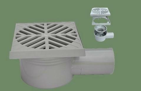 Buy cheap UPVC plastic side floor drain, shower room drain,kitchen floor drain from wholesalers