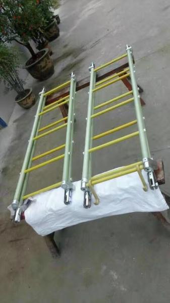 Buy cheap Fiberglass Insulated Light Ladders For Overhead Line Tower Installation from wholesalers