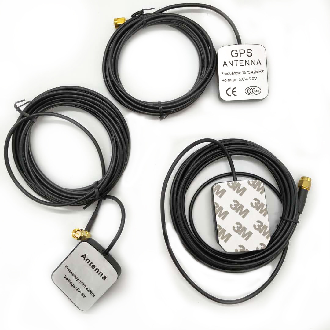 External Vehicle Gps Antenna Car Gps Aerial Sma Smb Mcx Connector 3.0DBI Gain