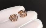 Piaget brand jewelry 18kt Rose earrings in 18K rose gold set with 2 brilliant