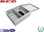 Wall Mounted Steel Fiber Optic Terminal Box 72 Fibers 0.15dB Insertion Loss