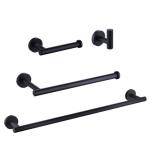 Buy cheap Modern Design Towel Rack Wall Mounted Black Paint Bathroom Accessories Set from wholesalers