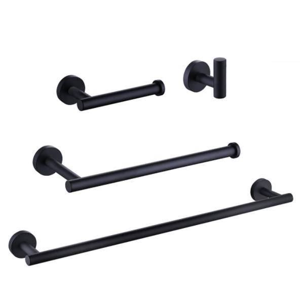 Buy cheap Modern Design Towel Rack Wall Mounted Black Paint Bathroom Accessories Set from wholesalers