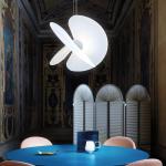 Luceplan Levante Pendant Light Nordic Silk Chandelier Illa Apartment Duplex