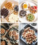 220V/50Hz Timer 0-10 Minutes Square Belgian Waffle Machine Electric Snack Waffle