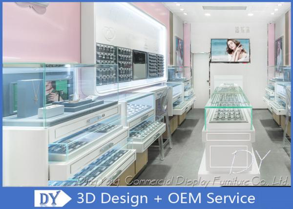 Creative Jewelry Store Showcases With MDF + Glass + LED + Lock / Jewellery Shop