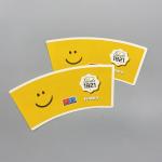 High Stiffness Paper Cup Fan For Salad Bowl Flexo Printig And Customized Color
