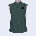 Terry Rayon Custom Tuxedo Suit Mens Stand Collar Waistcoat