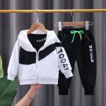 Children's Outfit Sets Toddler Baby Jacket Three Piece Handsome Clothes
