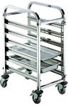 Mobile Commercial Hotel Equipment Bakery Tray Rack Trolley Stainless Steel Food