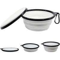 Buy cheap Foldable Dog Water Bowl Collapsible Expandable With Carabiner BPA Free Portable product