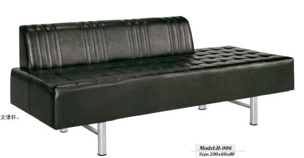 Buy cheap waiting chair for hair salon /long bench / leather sofa with competitive price H-006 from wholesalers
