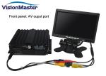 Dual SD Card Vehicle Mobile DVR 256GB With 3G / WiFi / GPS Tracking 2 Levels