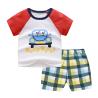 Buy cheap Summer Kids Pajama Set Plain Animal Short Sleeve Tee And Shorts from wholesalers