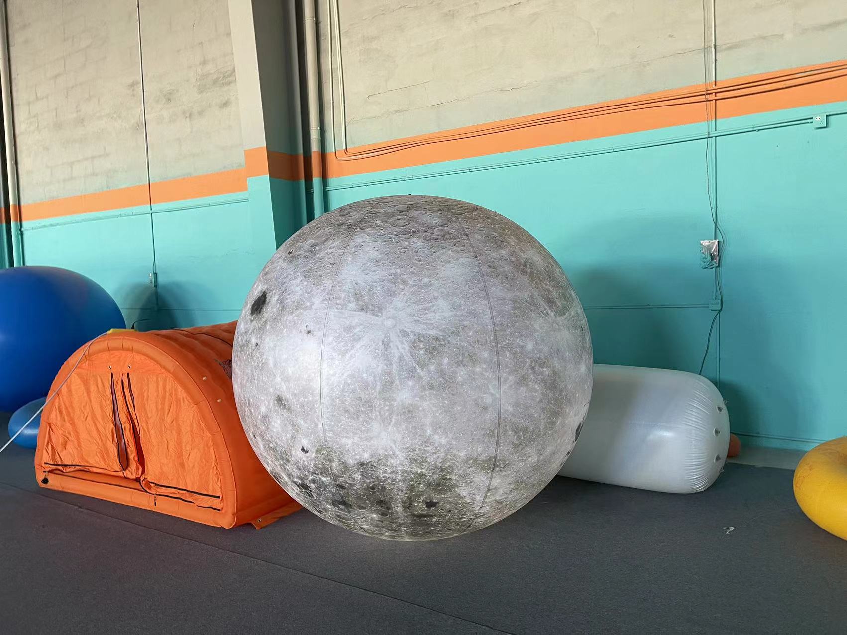 Factory Price Decoration Giant Advertising Inflatable Moon Model Large Inflatable Moon Balloon With Led Light