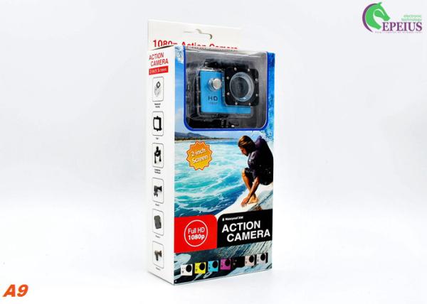 900mAh Battery 1080P HD Action Camera Underwater 30M H.264 HDMI A9 140° Wide