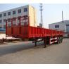 Buy cheap 60 Tons Heavy Duty Side Wall Semi Trailer Thickness 2mm Height 600mm from wholesalers