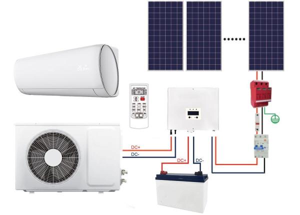 Buy cheap Home 12000btu Hybrid Solar Powered Ac Unit Con Panel Cooling Heating from wholesalers