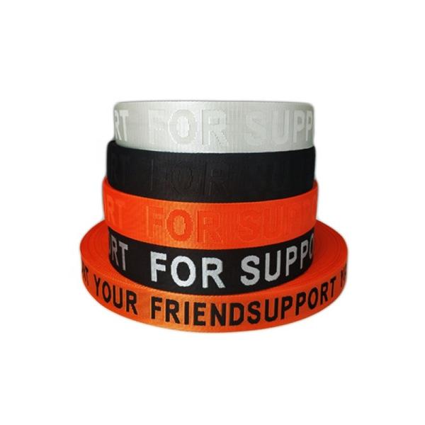Buy cheap Diecut Personalized Promotional Gifts Jacquard Polyester Woven Ribbon Tape from wholesalers