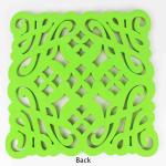 12''X12'' Decorative Cork Wall Tiles Hollow Carved Elegant Deisgn FDA PROP65