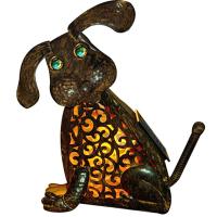 Buy cheap 9.25 Inches 0.01W Dog Solar Garden Animal Statues product